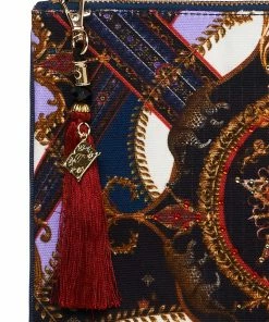 Camilla EBoutique (US) Up To 30% Off SMALL CANVAS CLUTCH SOLID NAVY