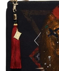 Camilla EBoutique (US) SMALL CANVAS CLUTCH SOLID BLACK