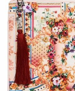 Camilla EBoutique (US) SMALL CANVAS CLUTCH SUMMONED BY A ROSE Up To 30% Off