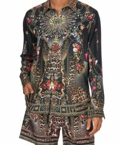 Camilla EBoutique (US) COLLARED LONG SLEEVE SHIRT GOTHIC GODDESS Sale Clothing