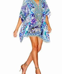 Camilla EBoutique (US) SHORT LACE UP KAFTAN THE BLUE MARKET Resort