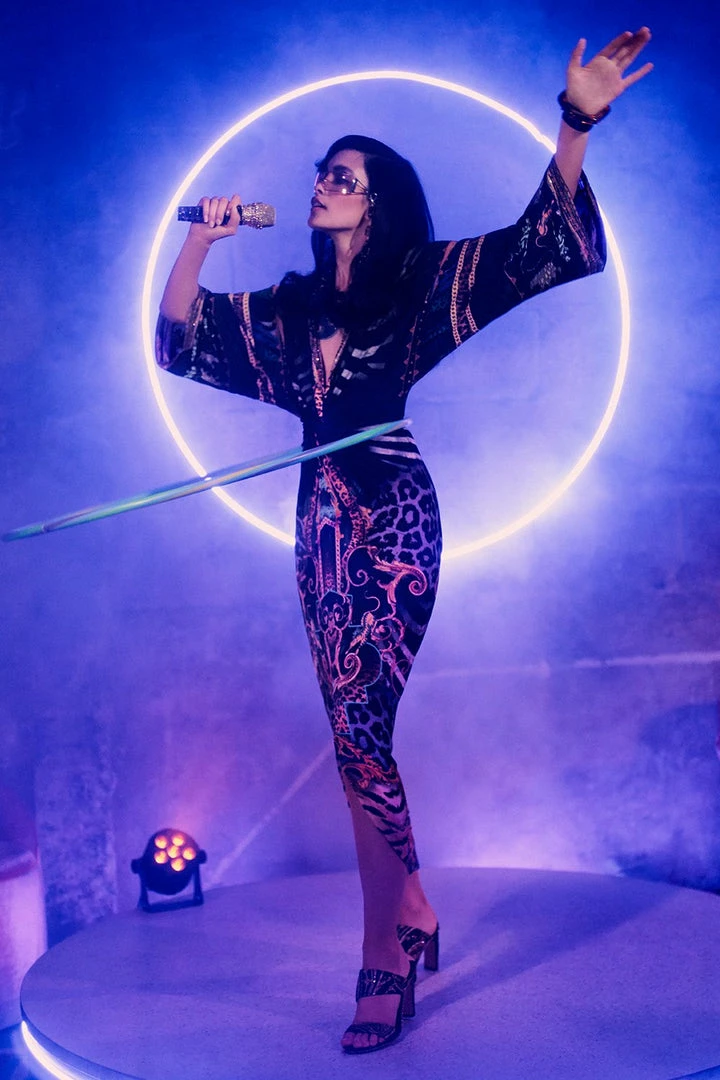 Camilla EBoutique (US) Up To 30% Off LONG SPLIT FRONT TWIST DRESS SHES GOT GRACE