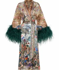 Camilla EBoutique (US) LONG ROBE WITH FLARED SLEEVE IF THESE WALLS COULD TALK New To Sale