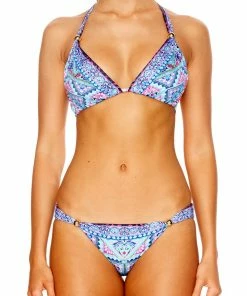 Camilla EBoutique (US) HALTER SLIDE TRI WITH TRIM FESTIVAL FRIENDS