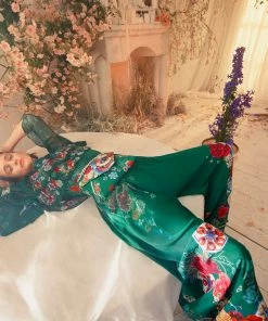 Camilla EBoutique (US) WIDE LEG PANT WITH GATHERED POCKETS EMERALD'S ORBIT Up To 40% Off