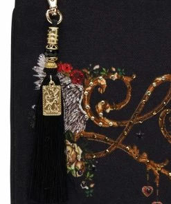 Camilla EBoutique (US) Up To 40% Off SMALL CANVAS CLUTCH SOLID BLACK