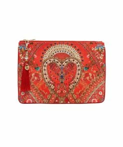 Camilla EBoutique (US) SMALL CANVAS CLUTCH CAMEOS CAN CAN Up To 30% Off