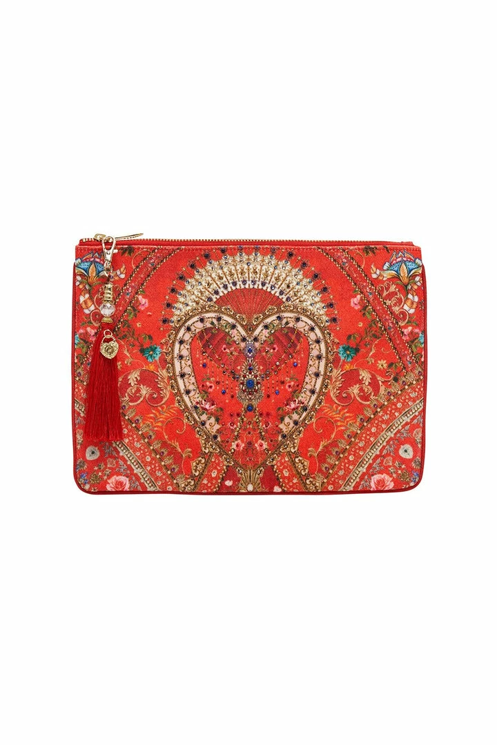 Camilla EBoutique (US) SMALL CANVAS CLUTCH CAMEOS CAN CAN Up To 30% Off