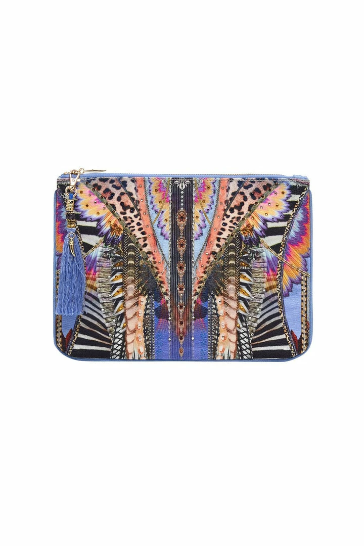 Camilla EBoutique (US) SMALL CANVAS CLUTCH LOVE ON THE WING Up To 30% Off