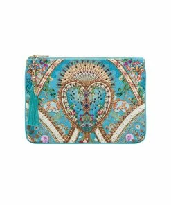 Camilla EBoutique (US) SMALL CANVAS CLUTCH A SONNET FOR SATINE Up To 30% Off