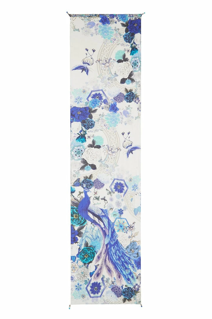 Camilla EBoutique (US) LONG SCARF WHITE SIDE OF THE MOON Up To 30% Off