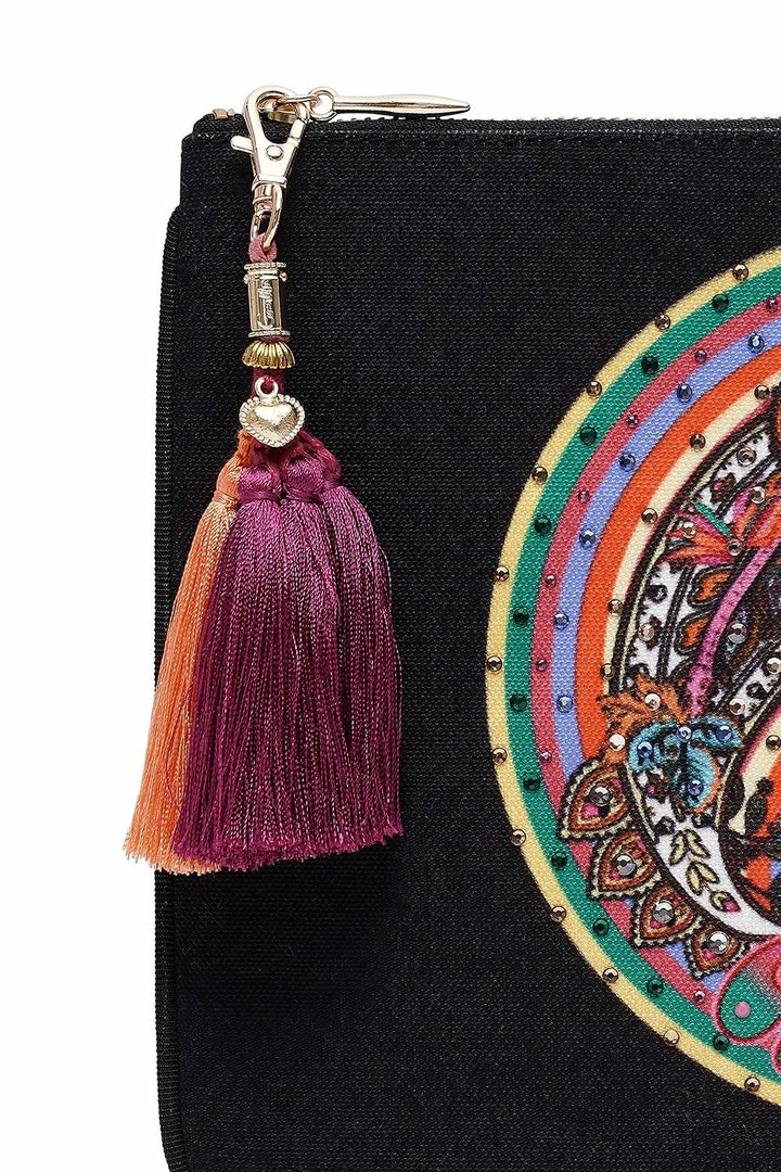 Camilla EBoutique (US) Up To 40% Off SMALL CANVAS CLUTCH PEACE LOVE AND HAIR