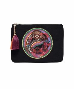 Camilla EBoutique (US) Up To 40% Off SMALL CANVAS CLUTCH PEACE LOVE AND HAIR