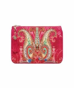 Camilla EBoutique (US) SMALL CANVAS CLUTCH RAINBOW RHYTHM Up To 30% Off