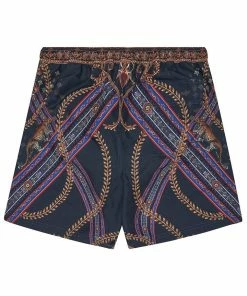 Camilla EBoutique (US) ELASTIC WAIST BOARDSHORT DINING HALL DARLING