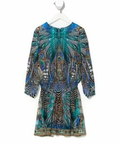 Camilla EBoutique (US) Up To 30% Off KIDS RELAXED SHIRRED WAIST DRESS 12-14 ANIMAL ARMY