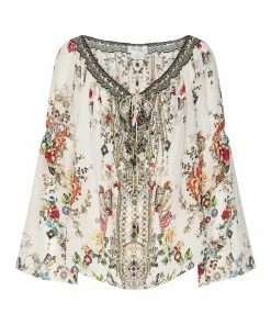 Camilla EBoutique (US) Up To 30% Off DROP SHOULDER BELL SLEEVE TOP SHAKESPEARES GARDEN