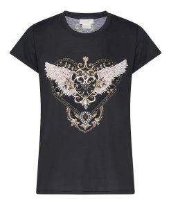 Camilla EBoutique (US) SLIM FIT ROUND NECK T-SHIRT DREAMS OF MIDSUMMER Up To 40% Off
