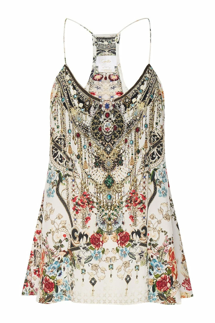 Camilla EBoutique (US) T BACK SHOESTRING TOP SHAKESPEARES GARDEN Up To 30% Off
