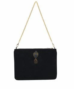 Camilla EBoutique (US) EMBELLISHED ZIP TOP CLUTCH WITH STRAP QUECHUA KING