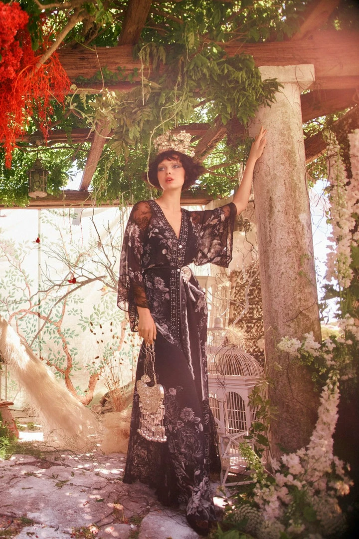 Camilla EBoutique (US) KIMONO WITH SHOULDER INSERTS MOONSHINE BLOOM Up To 40% Off