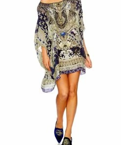 Camilla EBoutique (US) SHORT ROUND NECK KAFTAN A LITTLE PAST TWILIGHT