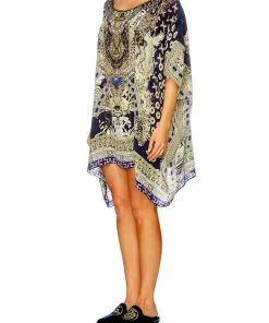 Camilla EBoutique (US) SHORT ROUND NECK KAFTAN A LITTLE PAST TWILIGHT