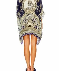 Camilla EBoutique (US) SHORT ROUND NECK KAFTAN A LITTLE PAST TWILIGHT