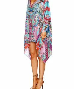 Camilla EBoutique (US) Resort SPLIT SHOULDER SHORT KAFTAN FESTIVAL FRIENDS
