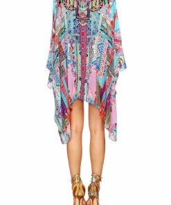 Camilla EBoutique (US) Resort SPLIT SHOULDER SHORT KAFTAN FESTIVAL FRIENDS
