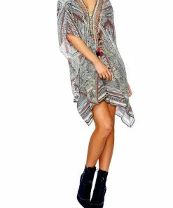 Camilla EBoutique (US) SHORT LACE UP KAFTAN ANTIQUE BATIK