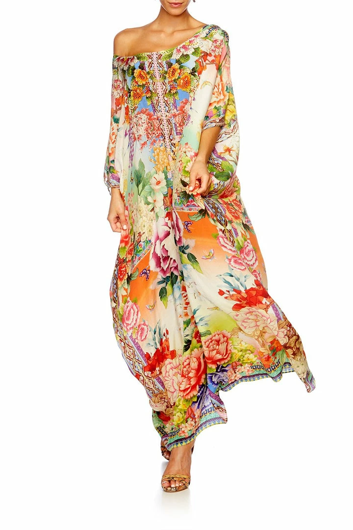 Camilla EBoutique (US) ROUND NECK KAFTAN FLOWER HOUR Resort