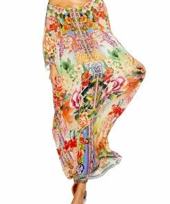 Camilla EBoutique (US) ROUND NECK KAFTAN FLOWER HOUR Resort
