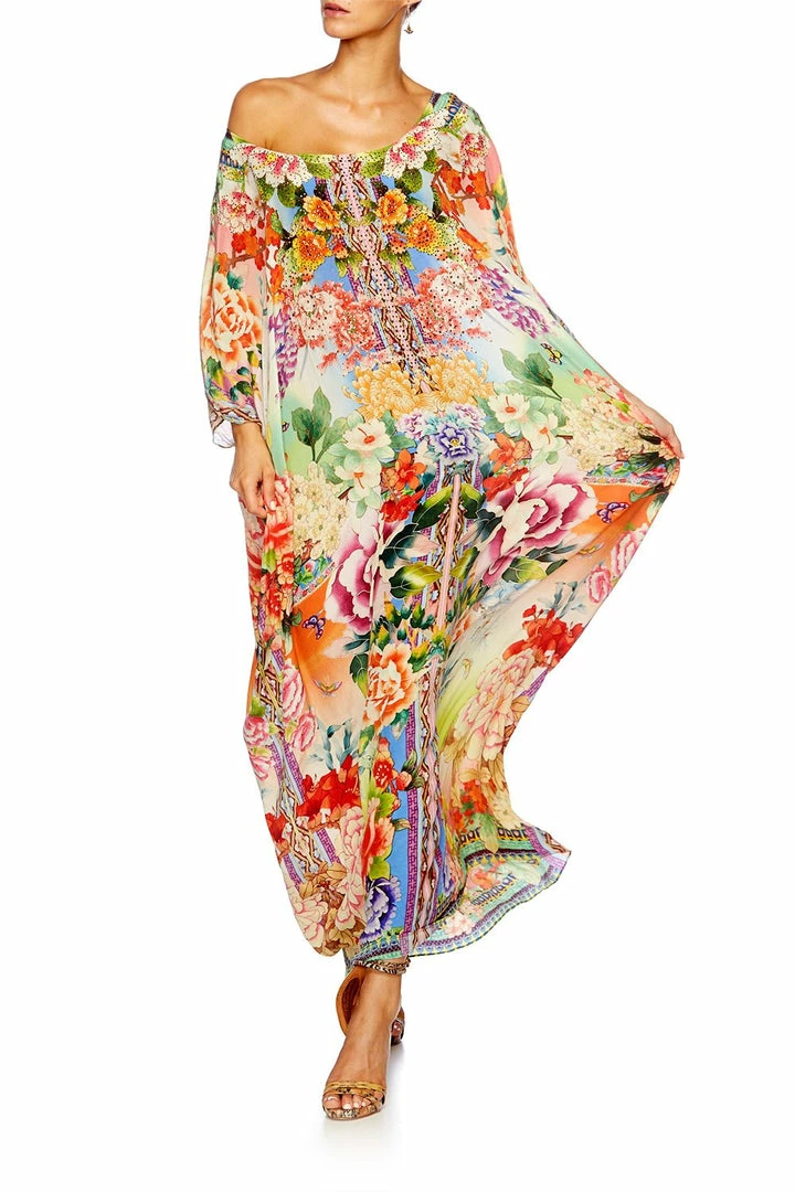 Camilla EBoutique (US) ROUND NECK KAFTAN FLOWER HOUR Resort
