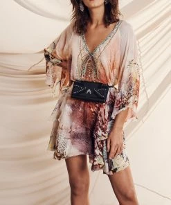 Camilla EBoutique (US) LAYERED FRILL SHORT DRESS COASTAL TREASURE