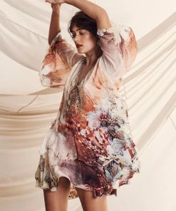 Camilla EBoutique (US) LAYERED FRILL SHORT DRESS COASTAL TREASURE