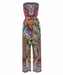 Camilla EBoutique (US) TIE WAIST STRAPLESS JUMPSUIT GUARDIANS OF THE SUN Sale Clothing
