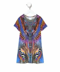 Camilla EBoutique (US) INFANTS TSHIRT DRESS WITH FLARE HEM LOVE ON THE WING Up To 30% Off