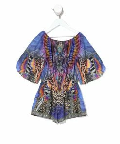Camilla EBoutique (US) Up To 30% Off KIDS 3/4 FLARE SLEEVE PLAYSUIT LOVE ON THE WING