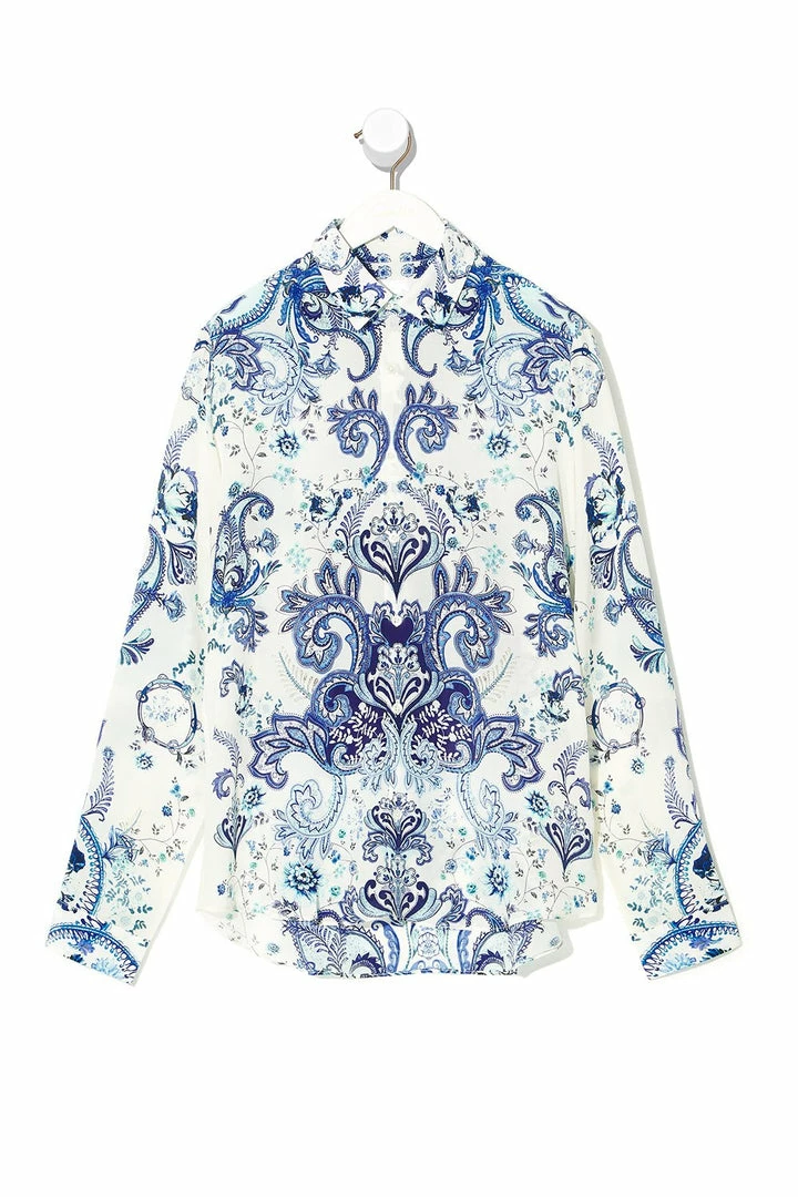 Camilla EBoutique (US) Up To 30% Off COLLARED LONG SLEEVE SHIRT TALKING ABOUT A REVOLUTION