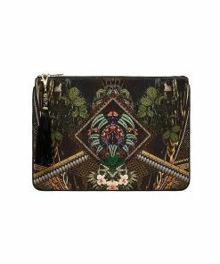 Camilla EBoutique (US) Up To 30% Off SMALL CANVAS CLUTCH BOTANICAL CHRONICLES