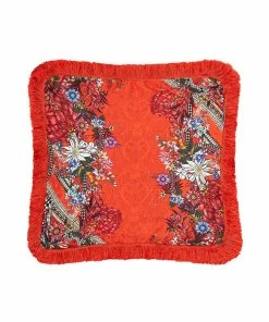 Camilla EBoutique (US) Up To 50% Off SMALL SQUARE CUSHION WONDERING WARATAH