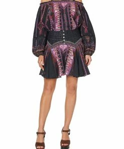 Camilla EBoutique (US) MINI SKIRT WITH SHAPED YOKE MINA MINA Up To 40% Off