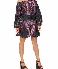 Camilla EBoutique (US) MINI SKIRT WITH SHAPED YOKE MINA MINA Up To 40% Off