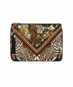 Camilla EBoutique (US) SMALL CANVAS CLUTCH NIGHT WAITING FOR DAY Up To 30% Off