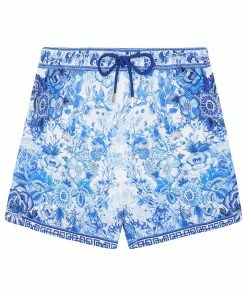 Camilla EBoutique (US) ELASTIC WAIST BOARDSHORT HIGH TEA Up To 30% Off