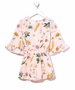 Camilla EBoutique (US) Up To 30% Off KIDS PLAYSUIT WITH FRILL SLEEVE OVER THE RAINBOW