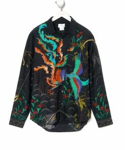 Camilla EBoutique (US) COLLARED LONG SLEEVE SHIRT WISE WINGS Up To 30% Off