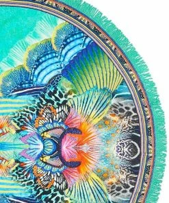 Camilla EBoutique (US) ROUND TOWEL WITH FRINGE REEF WARRIOR