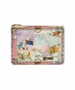 Camilla EBoutique (US) SMALL CANVAS CLUTCH POSTCARDS FROM THEN Up To 30% Off